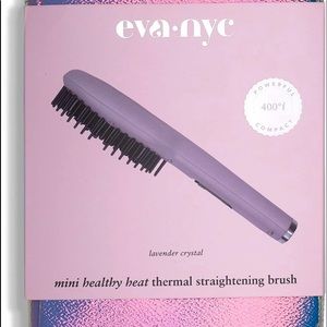 Eva NYC Mini Healthy Heat Thermal Straightening Brush Lavender